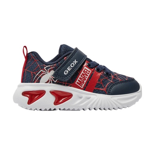 Geox sneakers blu con strappo - geox,